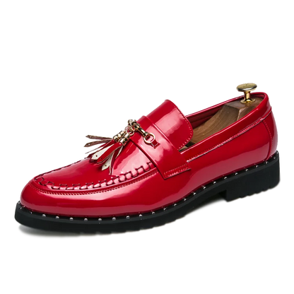 White Tassel Men's Loafers Classic Casual Men Leather Shoes Comfort Slip-on Shoes for Men Plus Size 46 Business Men Social Shoes