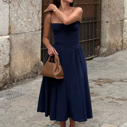 Summer Party Dresses 2025 New Arrivals Fit and Flare Elegant Midi Dress Red Night Date Dress