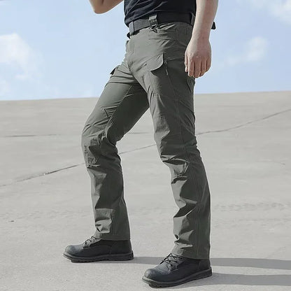 Men Casual Cargo Pants 2025 New Male Summer Tactical Wear Resist Quick Dry Outdoor Trousers Multi Pockets Hike Work Trousers