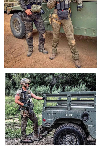 Outdoor Tactical Pants Casual Waterproof Cargo Pant Men New Training Trousers Wear-Resistant Multi Bag Casual Man Pant New