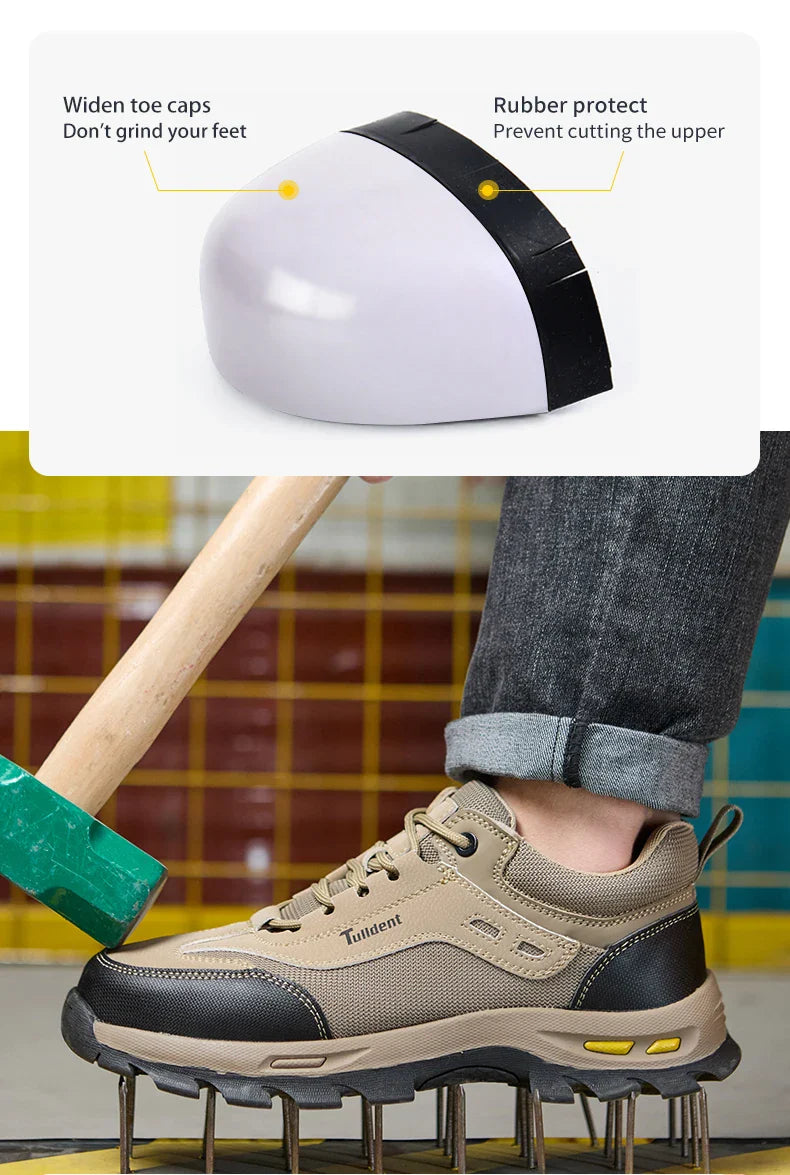 Men's protective shoes, safety shoes, anti smash and anti stab work shoes, insulated shoes, comfortable protective boots