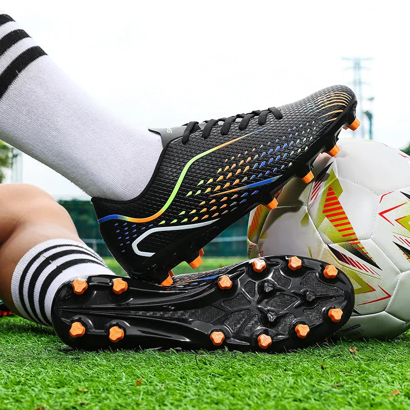 Kids Youth Soccer Shoes Cleats Football Boots Men Non Slip Breathable Lightweight Training Sneakers Boys Children Football Match