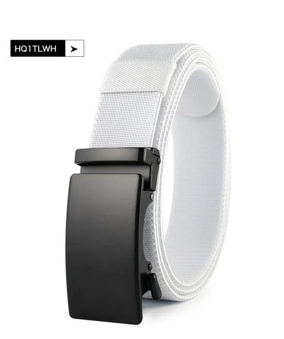 Men Belt Elastic Metal Automatic Buckle Army Outdoor Hunting Tactical Jeans Pants Belt Nylon Breathable Belts 150 Big Size Belts