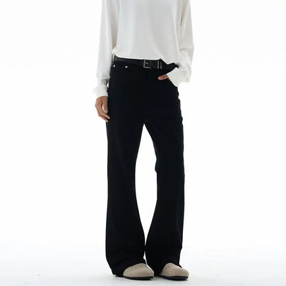 Calça Masculina Vintage Disco Flare Sólida Elástica Slim Fit Estilo Hippie Calça Casual de Perna Larga Streetwear Masculino