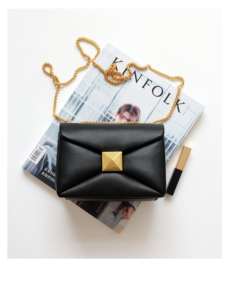 Luxury Designer Women's Crossbody Bag Real Leather Small Square High Quality Cowhide Underarm Shoulder Fashion Bag