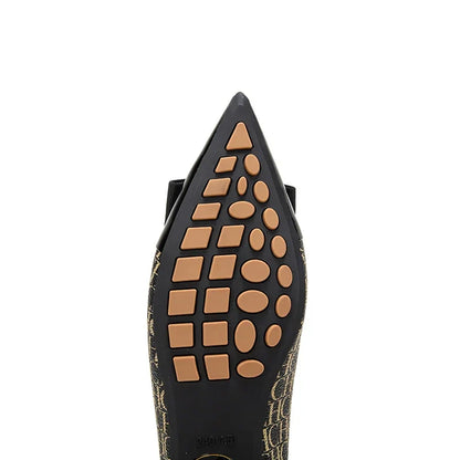 Women's  Shoes New Spliced Pointed Anti slip Flat Casual Shoes Business Shoes For girls