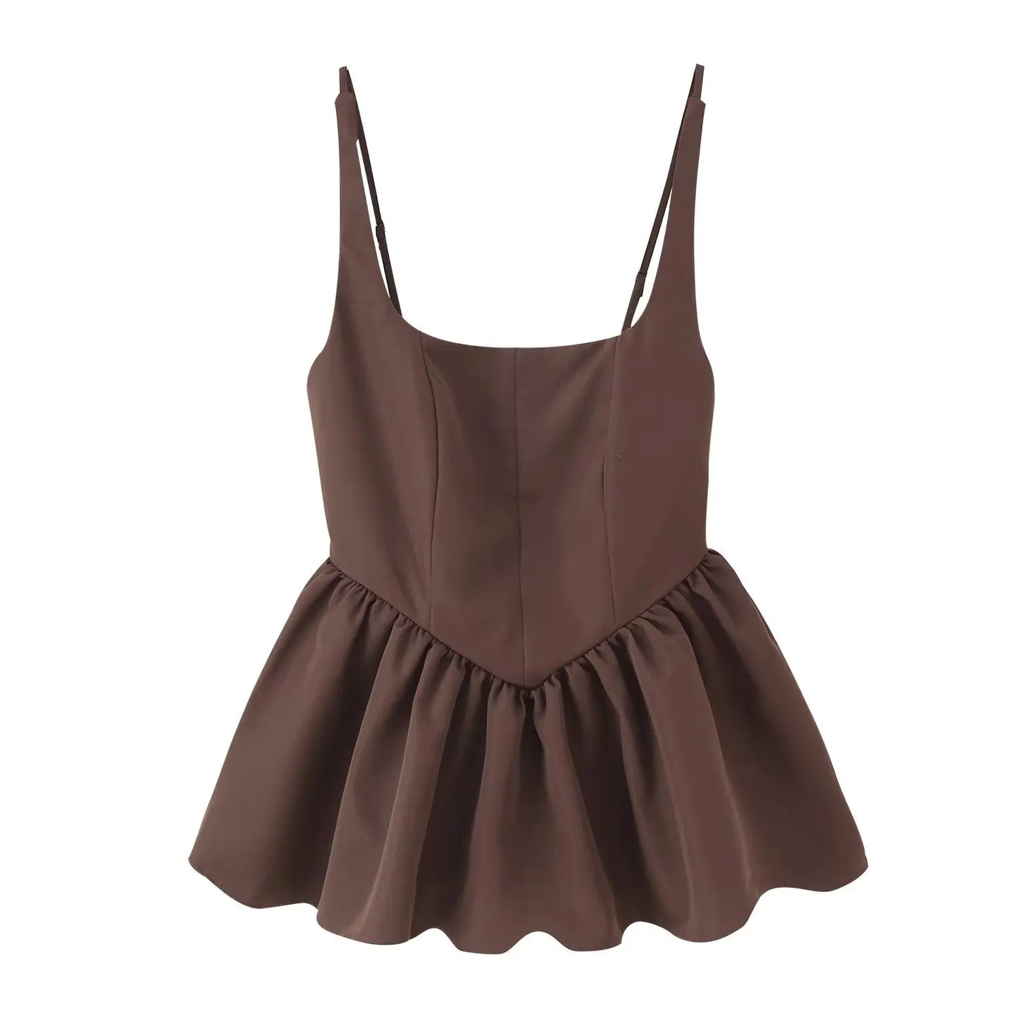 2025 Summer Women's Casual Top Short Tops For Women Ladylike Style Sling Tops Sleeveless Short Top Streetwear