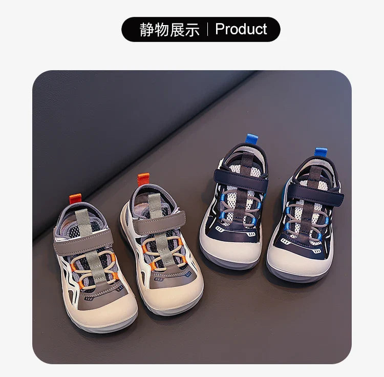 Luxury Kids Shoes Boys Sandals Non-slip Outdoor Hiking Sports Shoes Children Breathable Comfort Sports Sandals for Boy