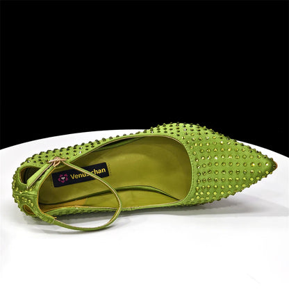 Women's Heels and Bag Set – Elegant Rhinestone Designer Shoes for Weddings & Special Occasions