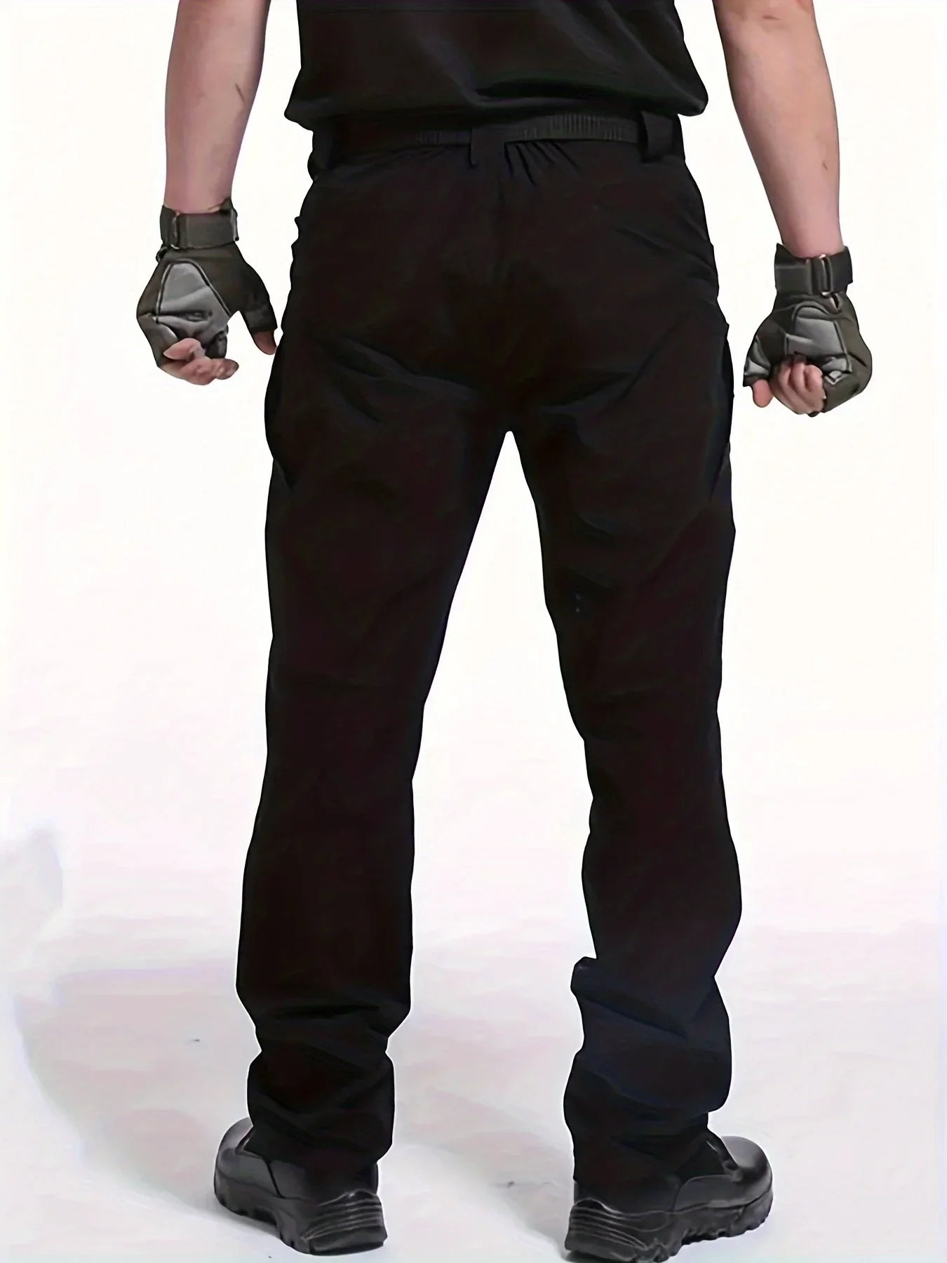 5XL Plus Size Men's Thin Cargo Pants With Side Pockets For Spring Summer Tactical Oversized Loose Punk Pants Big And Tall Guys