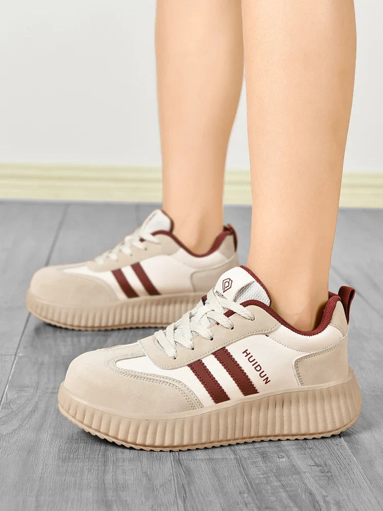 Fashion luxury women Safety shoes  Steel Toe Work Shoes woman Boots Puncture-proof Non-Slip casual style Female Sneakers