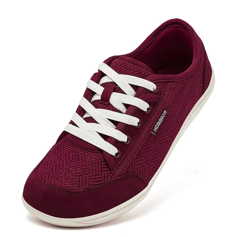 Unisex Barefoot Shoes Wide Toe Minimalist Zero Drop Walking Sneakers Lace-Up Outdoor Lightweight Casual Shoes