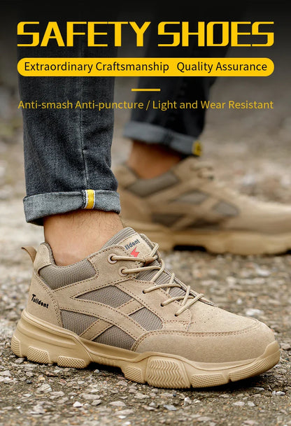 Insulation 10KV Safety Shoes Men Anti-smash Breathable Electrician Welding Work Boots  Puncture-Proof Male Footwear