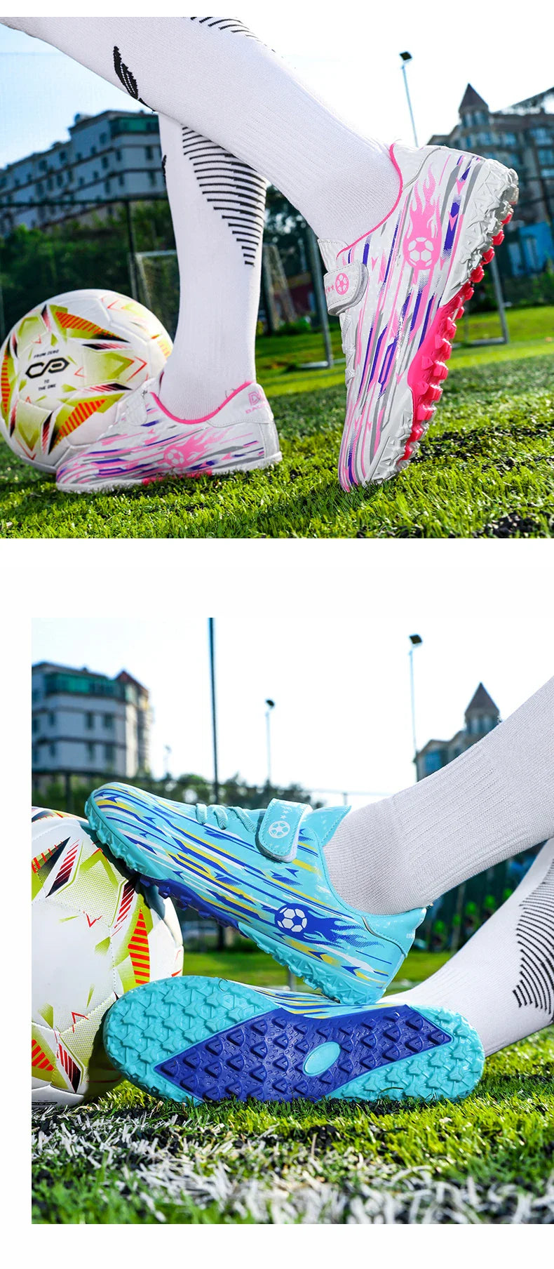 New Kids Professional Soccer Shoes Cleats TF Indoor Men Football Field Boots Original Football Society Shoes Grass Training Fast