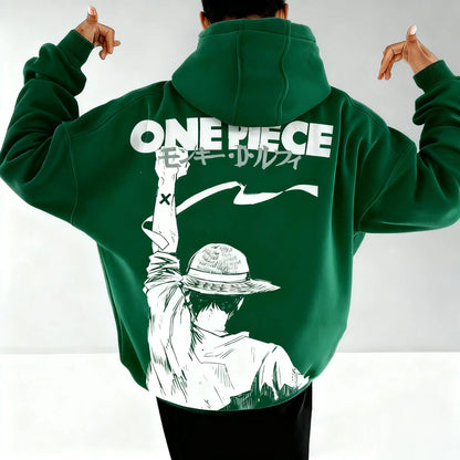Anime Hoodie Men Women Pullover Sweatshirt Luffy Graphic Print Oversized Casual Streetwear Y2k Autumn Fashion Unisex