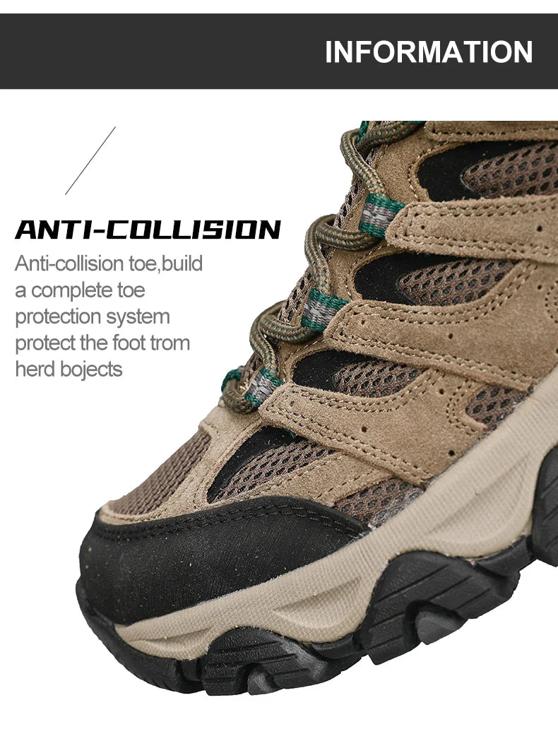 Hiking Shoes Men Designer Climbing Trekking Sneakers for Men Leather Outdoor Sports Work Man Shoes Run Shoes