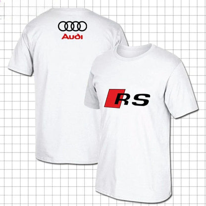 Cotton Men's Crew Neck Short Sleeve Loose Large Size Audi Performance Car Division Audi RS T-Shirt Top