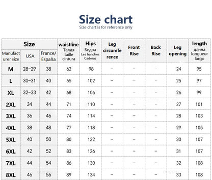 Four Seasons Blue Cargo Jeans Men Streetwear Denim Jogger Pants Baggy Harem Jean Trousers Male Oversize Large size4 5 6 7XL 8XL