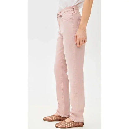 Ins Fashion Jeans Women Comfortable High Waisted White Jeans Girls Thin Stretch Denim Pants Female Straight Leg Trousers
