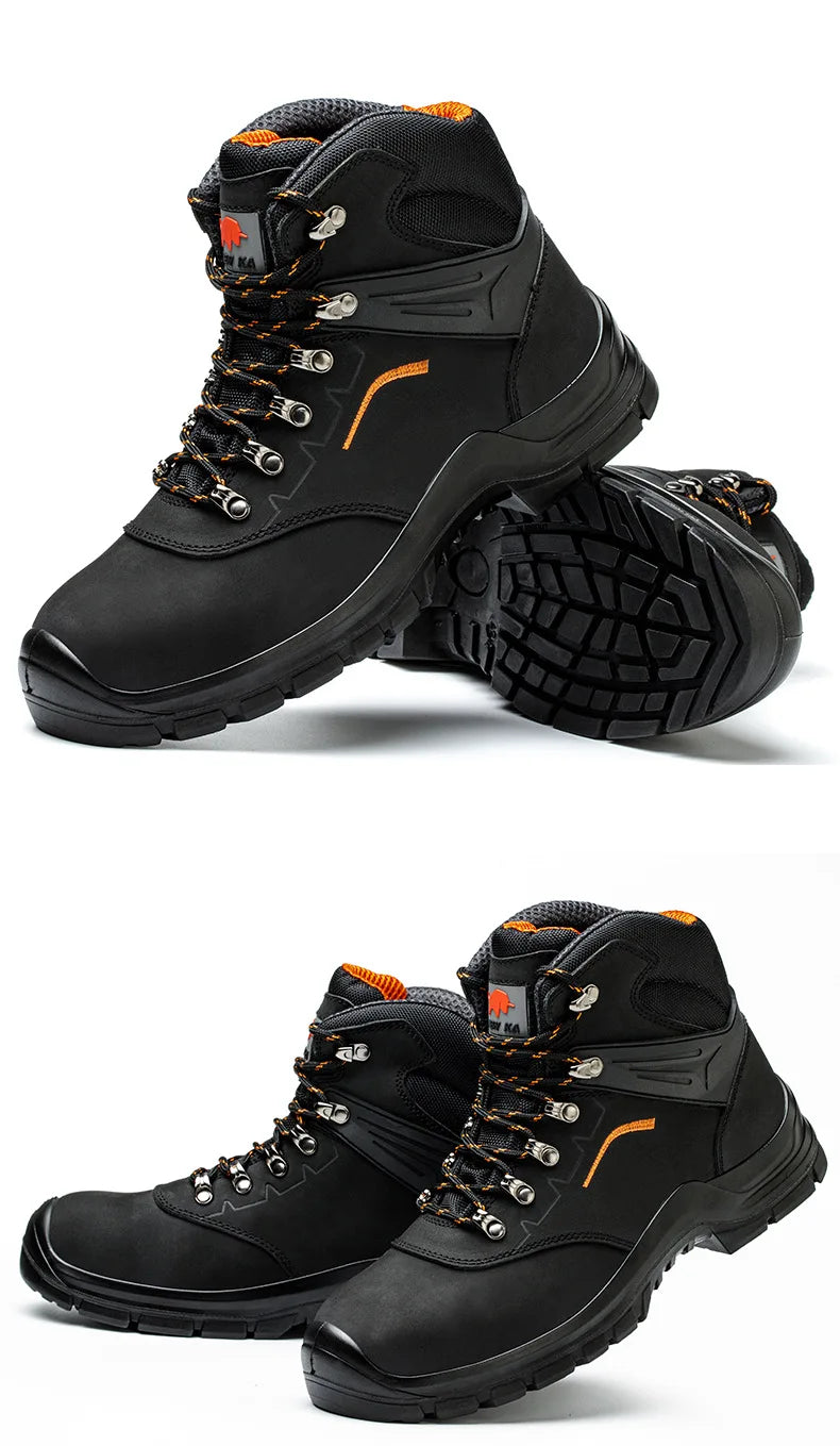 Men's Anti-Static Wear-Resistant Labor Protection Shoes Safety Smashing Protection Work Shoes for Factory Use