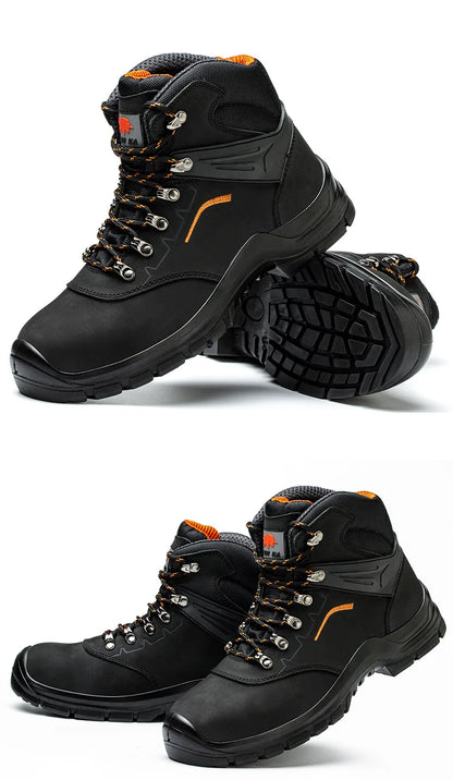 Men's Anti-Static Wear-Resistant Labor Protection Shoes Safety Smashing Protection Work Shoes for Factory Use
