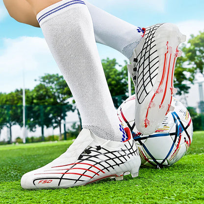 8552 High Quality Mens Soccer Shoes Training Non-Slip Turf Soccer Cleats TF/FG Football Sneakers Chuteira Campo F50