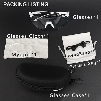 Photochromic Polarized Cycling Glasses Men Women Bike Glasses UV400 Eyewear Sunglasses HikingMTB Road Bicycle Goggles