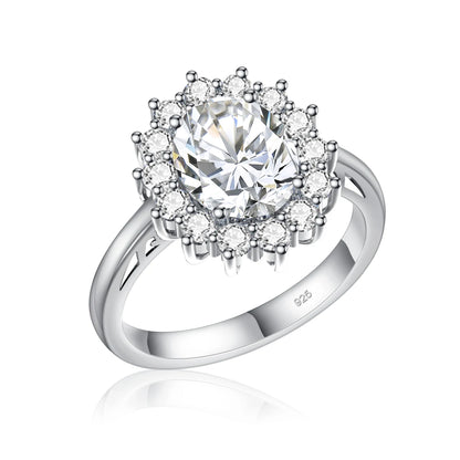 Princess Diana Gold Emerald Ring Women Oval Stone 8*10mm Trending Victoria Jewelry luxury Engagement Gift High Quality