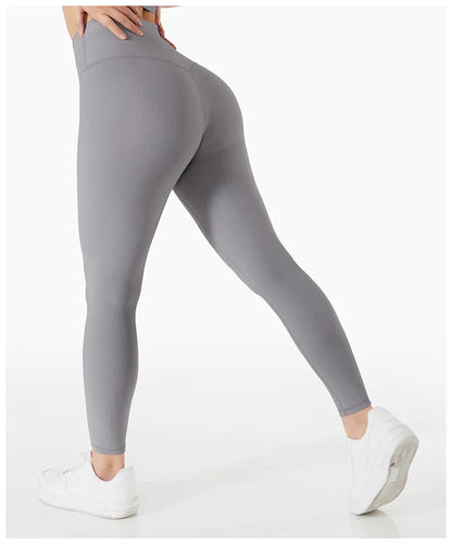 Women Yoga Set Gym Clothing Tracksuit Long Sleeve Crop Top One Shoulder Bra High Waist Seamless Leggings Fitness Sports Suits