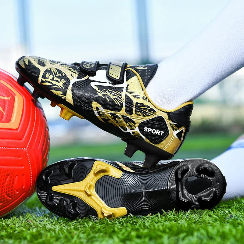 Boys Football Boots New Resistant Casual Kids Soccer Shoes Sneakers Grass Non Slip Training Sports Fast Match Breathable Cleats
