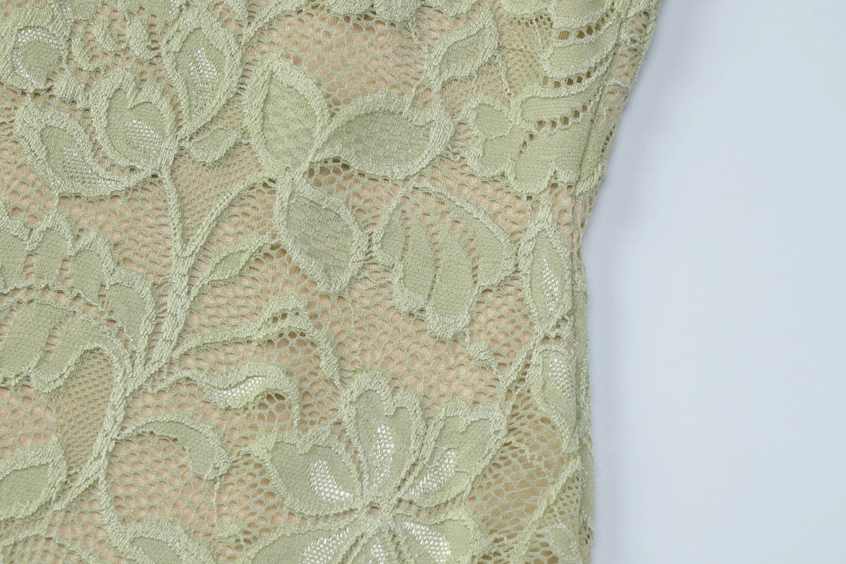 Women Fashion Halter Sleeveless Sexy Backless Patchwork Lace Bandage Sexy Mini Dress Summer Outfit Party Beach Vacation