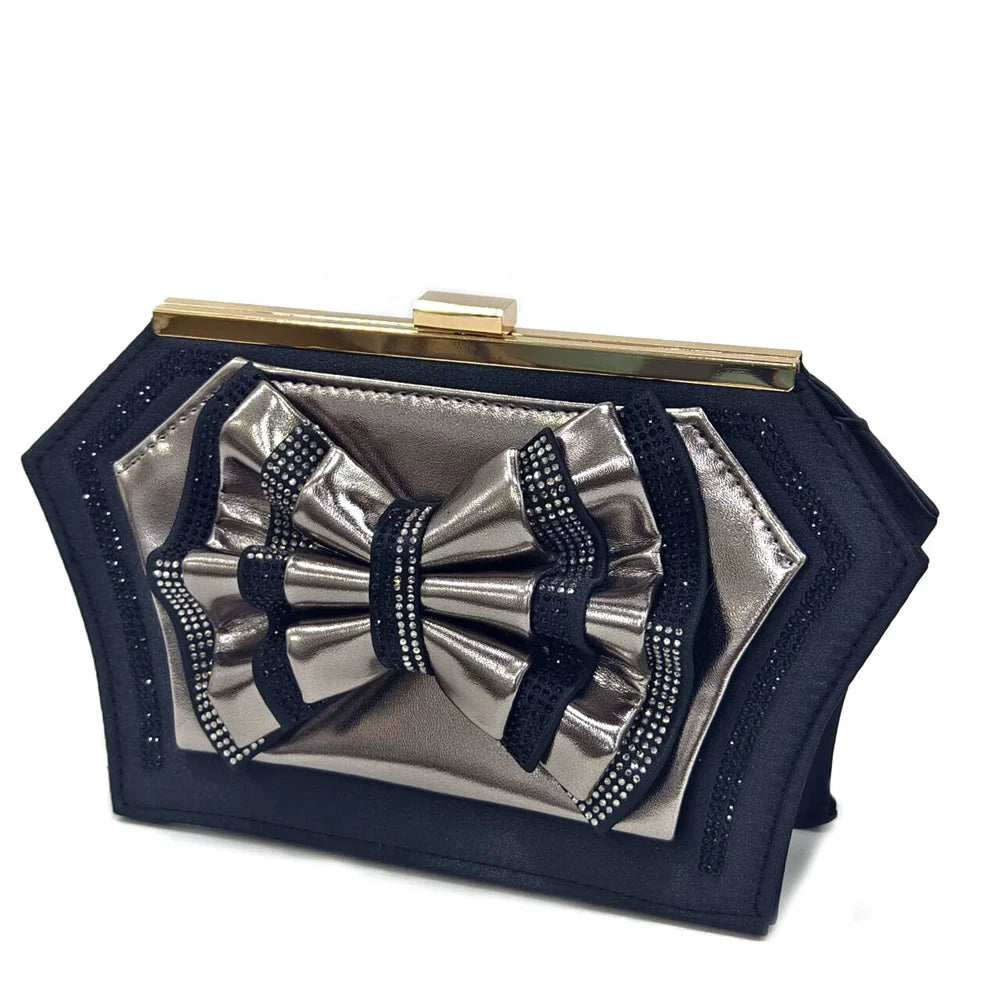 Italian Design Fashion Style Ladies Shoes With Matching Bag Set 2024 Nigerian Shoes and Bag Set in Wine Color