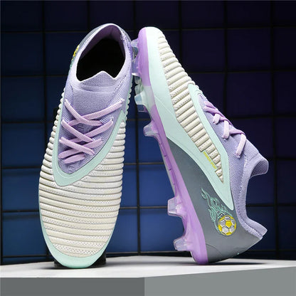 New Men Soccer Shoes Adult Non Slip Football Boots Outdoor Sport Boys Long Spikes Training Cleats Breathable Match Comfortable