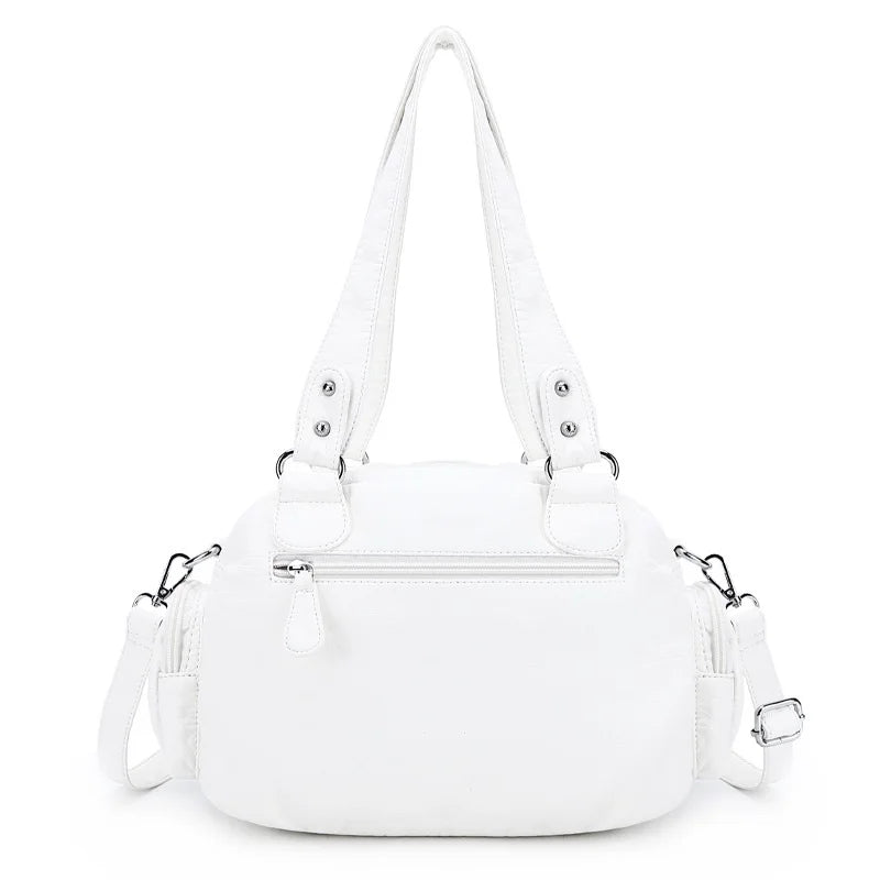 Vintage Women Handbags Satchel Top-handle Handbag PU Shoulder Bag Dumpling Pack Give Gifts Shoulder Bags Phone Money Pack