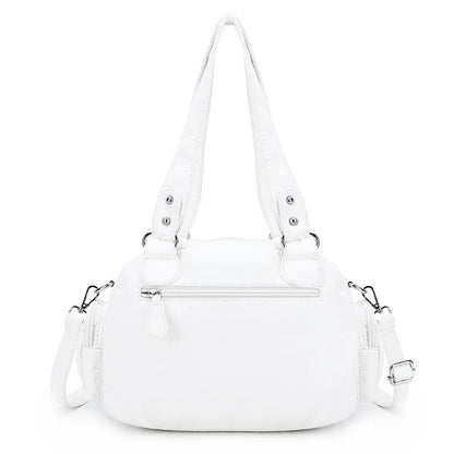 Vintage Women Handbags Satchel Top-handle Handbag PU Shoulder Bag Dumpling Pack Give Gifts Shoulder Bags Phone Money Pack