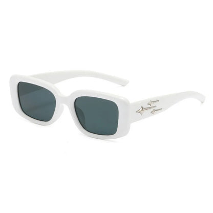 Korean Version Fashion Retro Rectangle  Sunglasses for Women Men StarHigh Quality Shade Glasses Anti UV Street Photos Eyeglasses