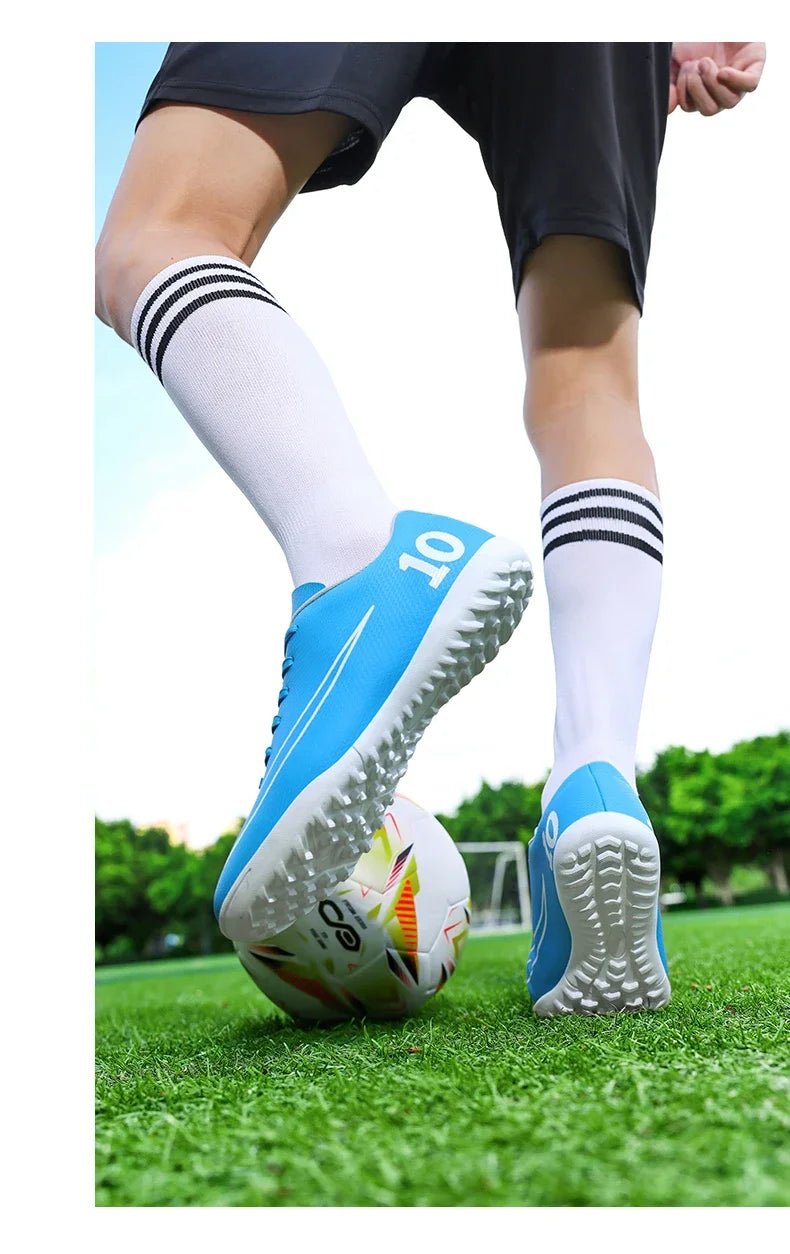New Men Football Boots Sport Breathable Grass Professional Soccer Shoes High-quality Training Hot-selling Kids Unisex Students