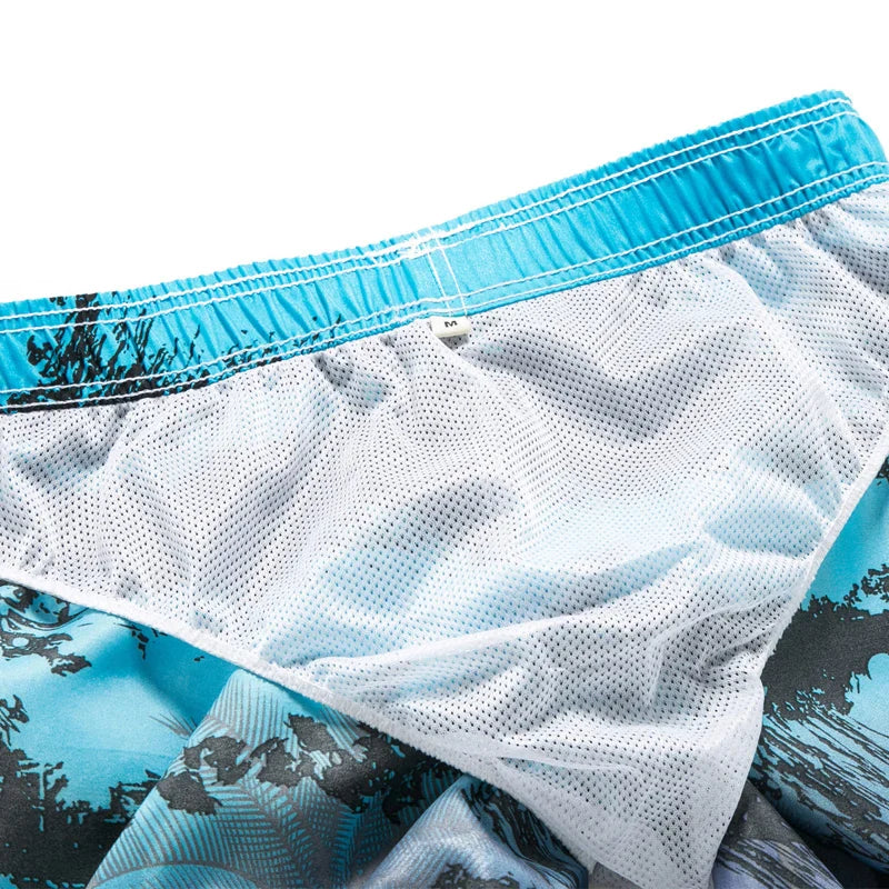 Summer Men's Beach Shorts Printing Casual Loose Hawaii Quick Dry Board Shorts Bermuda Surf Board Shorts Mens Short Pants
