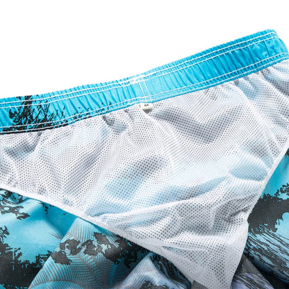 Summer Men's Beach Shorts Printing Casual Loose Hawaii Quick Dry Board Shorts Bermuda Surf Board Shorts Mens Short Pants