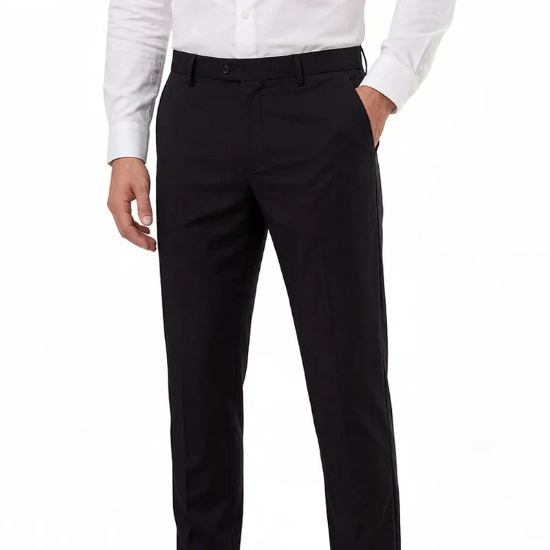 Mens Dress Pants Slim Fit Slacks for Men Business Casual Formal Pants Wedding Plain Men's Wrinkle-Resistant Dress Pant Party