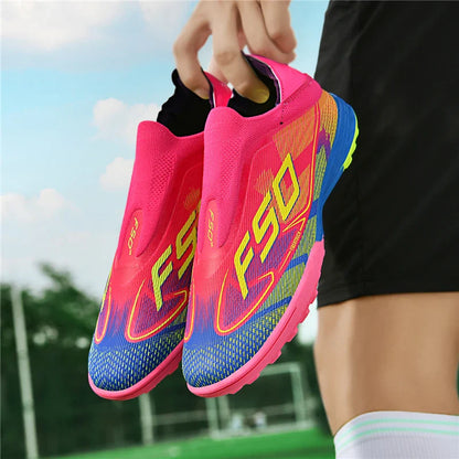 Men Society Soccer Shoes Cleats FG/TF Professional Original Women Football Boots Grass Indoor Training Unisex Non Slip Sneaker