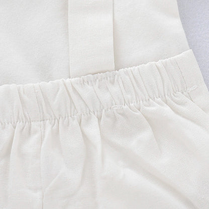 0-24 Months Newborn Baby Boy Gentlemen Clothes Set Bowtie Short Sleeve Cotton Romper+Suspender Pant Toddler Summer 2PCS Outfits