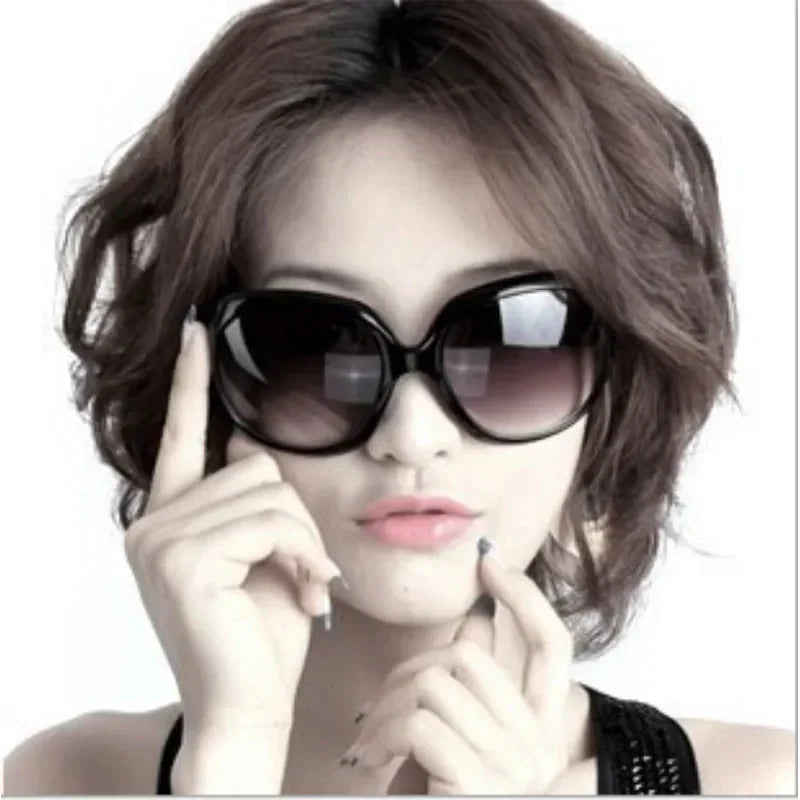 New Large Frame Circular Shape Sunglasses Women Design Brand Fashion Sun Glasses Outdoor Driving Lady Eyewear UV400 Gafas De Sol