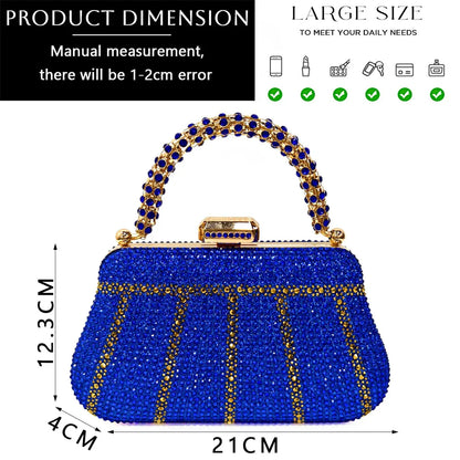 Special Design High Quality Orange Color African Women Shoes and Bag Set with Shinning Crystal for Wedding Party