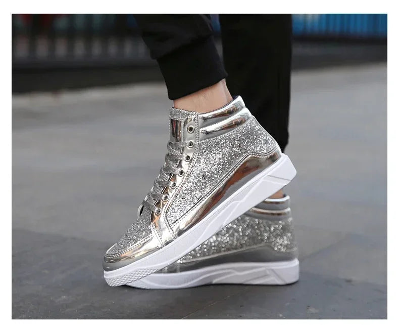 Mens Casual Shoes Non-slip Sports Outsole  Light High-top Men Fashion Boots Wear-resistant Male Sneakers 48