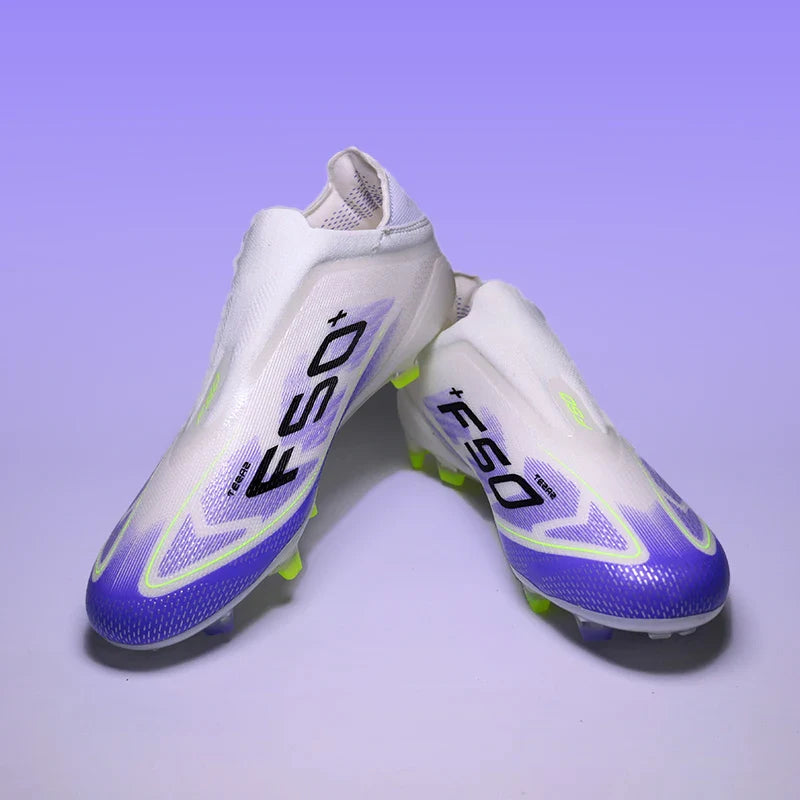 Pro Without-lace F50 Mens Soccer Shoes Boys Training Non-Slip Turf Soccer Cleats TF/FG Football Sneakers Chuteira Campo 35-45