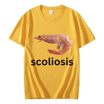 Funny Shrimp Meme T-shirt Unisex Fashion Casual T-shirts Summer Short Sleeve T Shirts Streetwear Women T Shirts