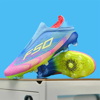 New Men's Soccer Shoes Grass Adult Non-Slip Football Boots Ultralight Sport Indoor Cleats Non Slip Fg Turf Futsal Comfortable