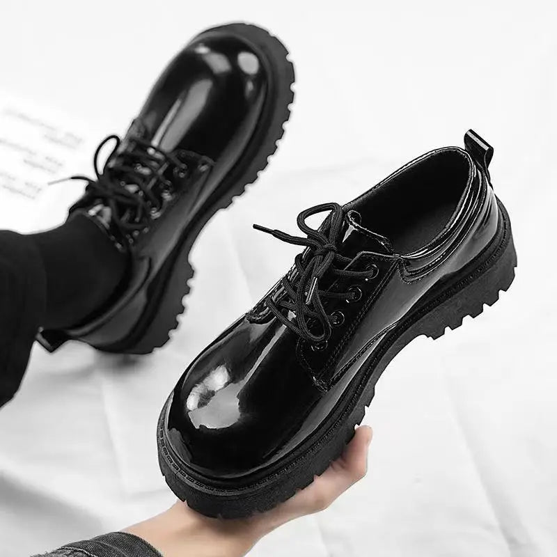 Men's formal shoes, business casual shoes, shiny big toe shoes, men's shoes, event party dress shoes
