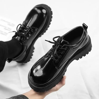 Men's formal shoes, business casual shoes, shiny big toe shoes, men's shoes, event party dress shoes